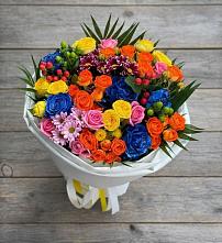 Букет цветов из:  Розы и Хризантемы #REPLACE_PRED# Краснокумском