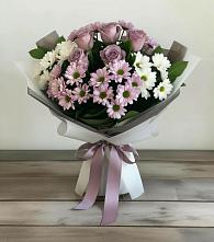Букет цветов из:  Хризантемы и Розы в Краснокумском