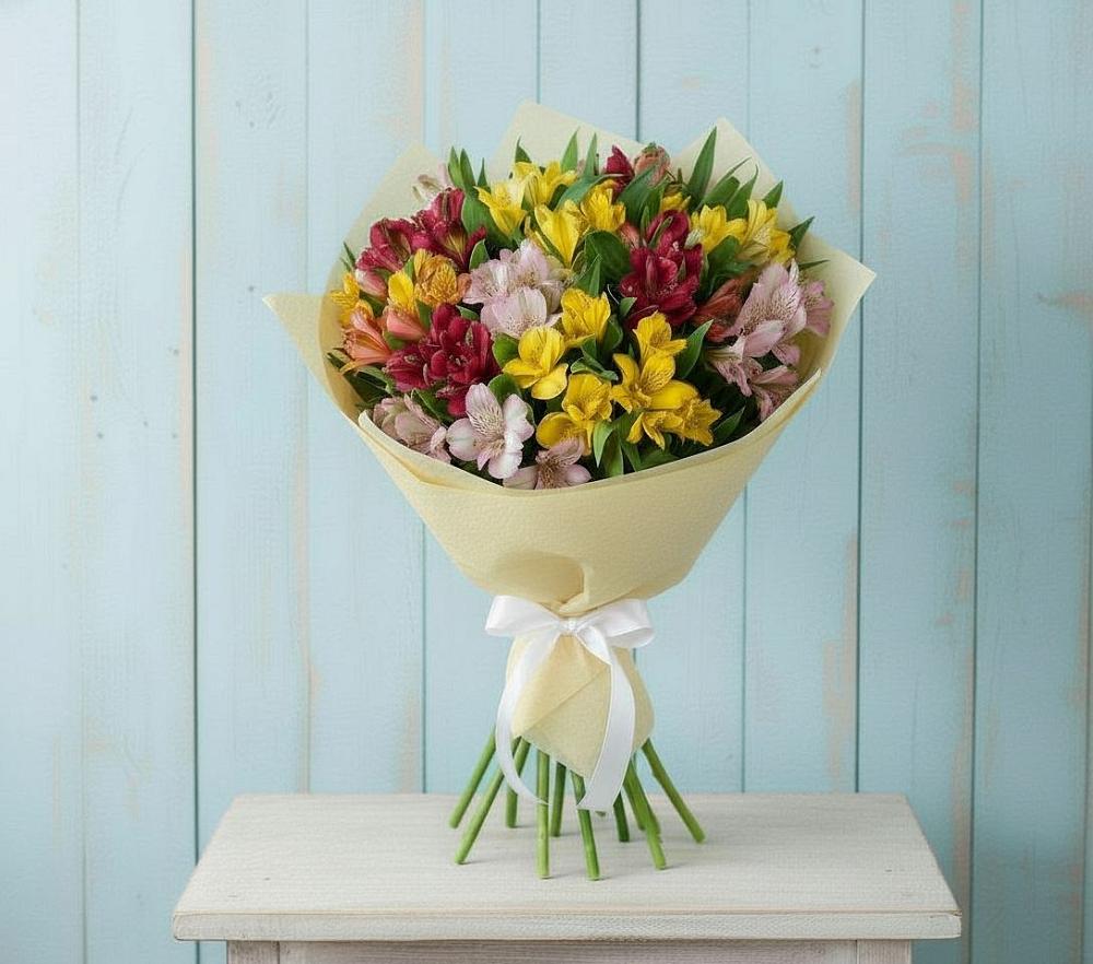 Букет цветов из: Альстромерии в Краснокумском