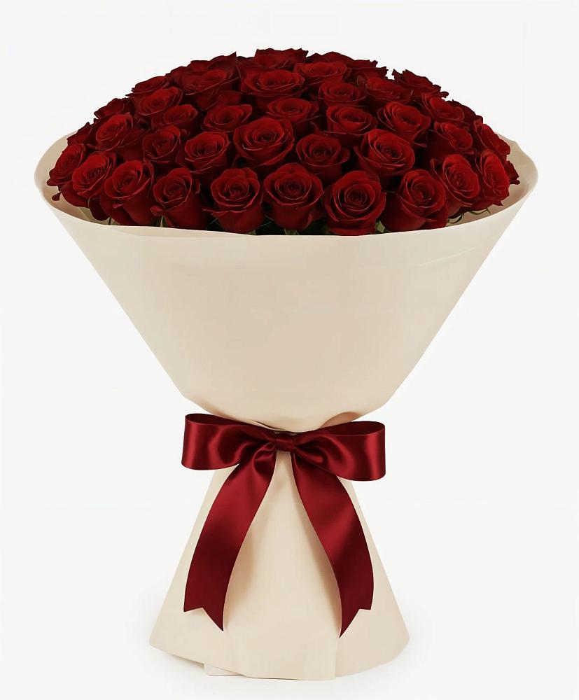 Букет 101 Бордовая роза Блэк Бакарра в Краснокумском