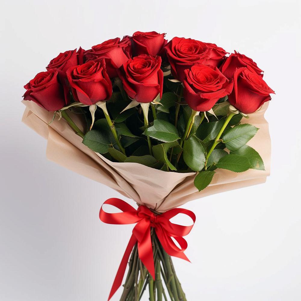 Букет 11 Красных роз Эдлесс Лав в Краснокумском