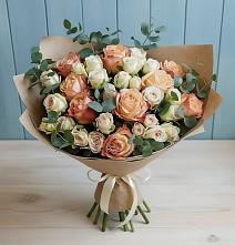 Букет цветов из:  Альстромерии и Розы в Краснокумском